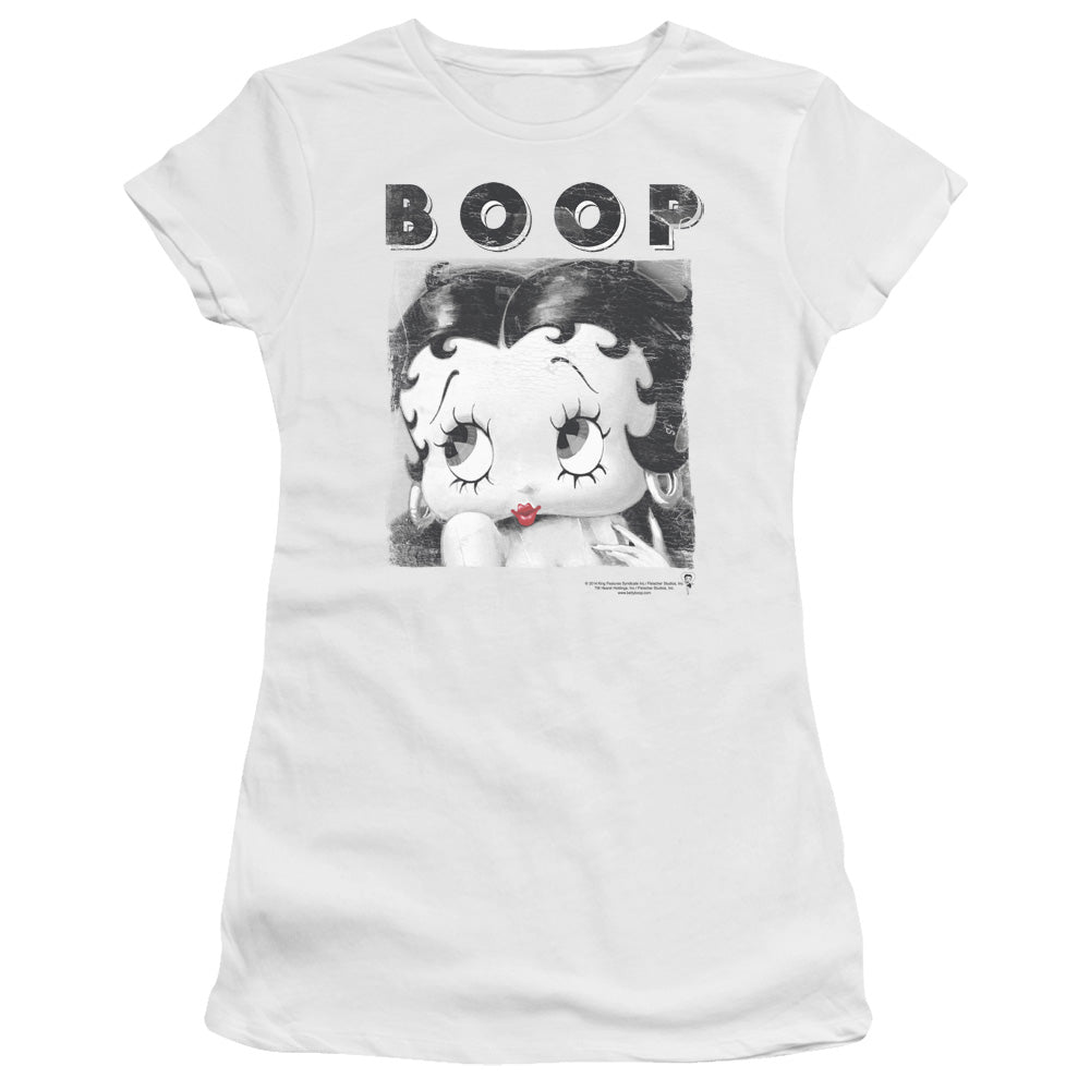 Betty Boop - Not Fade Away - Short Sleeve Junior Sheer - White T-shirt