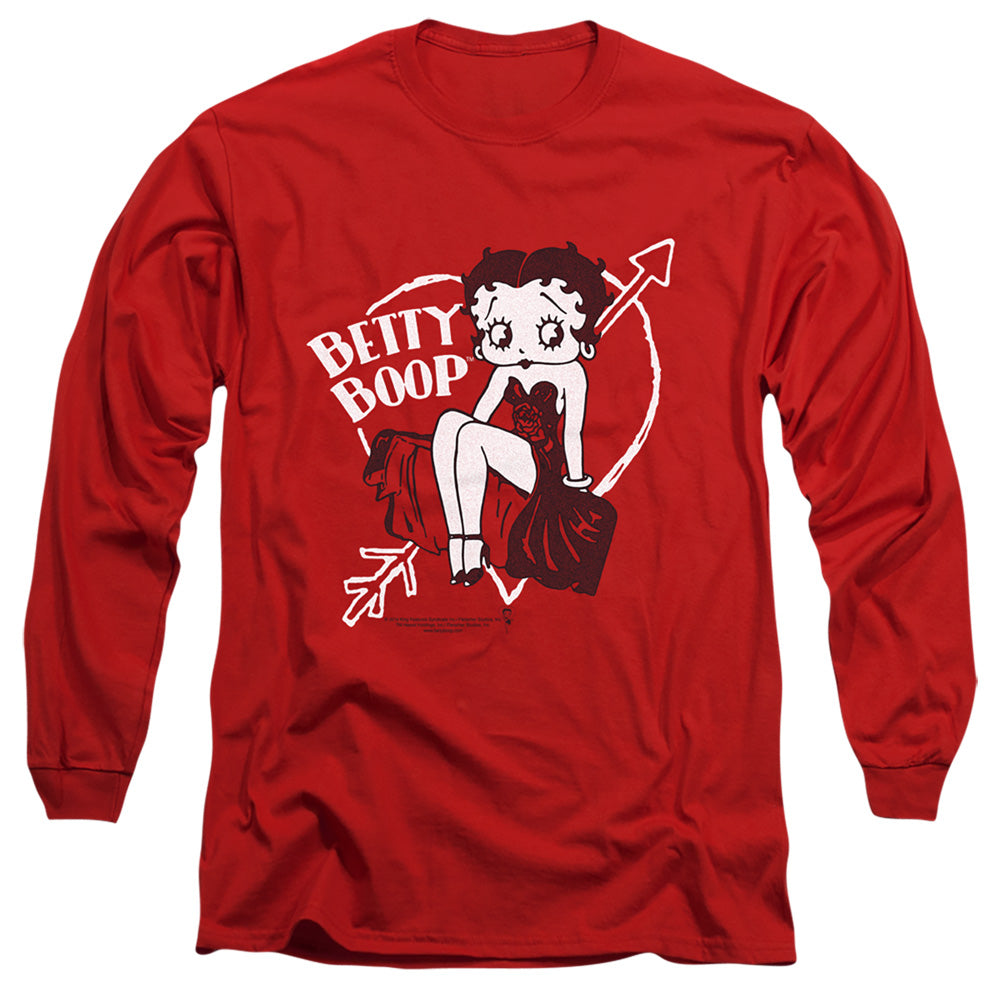 Betty Boop - Lover Girl - Long Sleeve Adult 18/1 - Red T-shirt