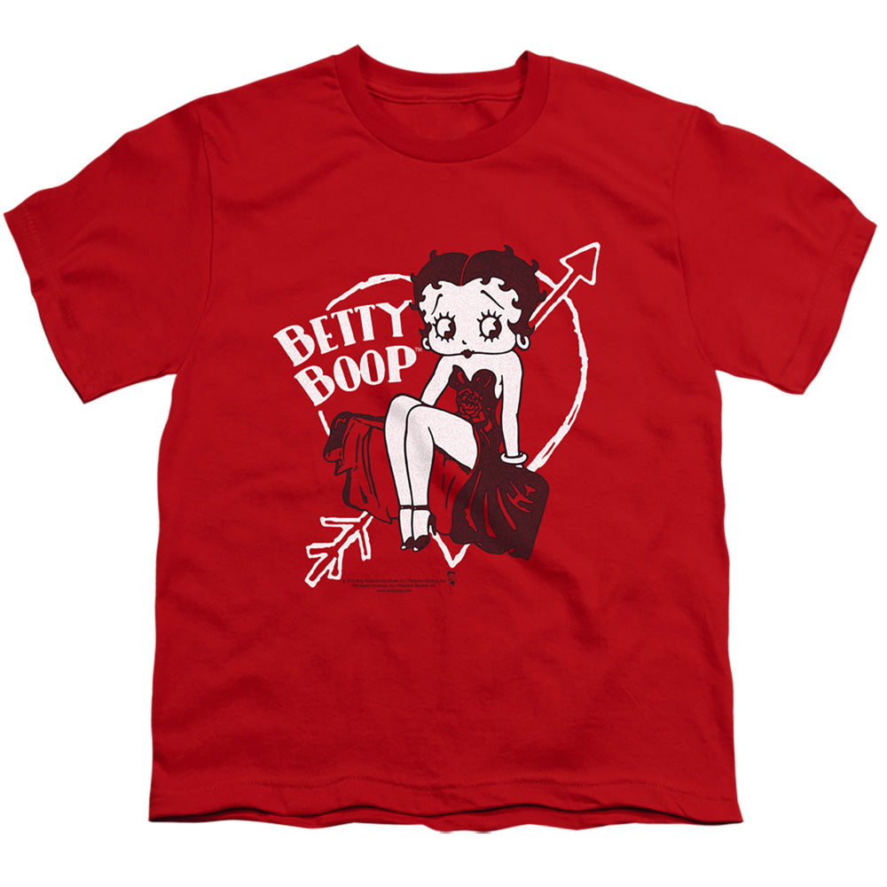 Betty Boop - Lover Girl - Short Sleeve Youth 18/1 - Red T-shirt