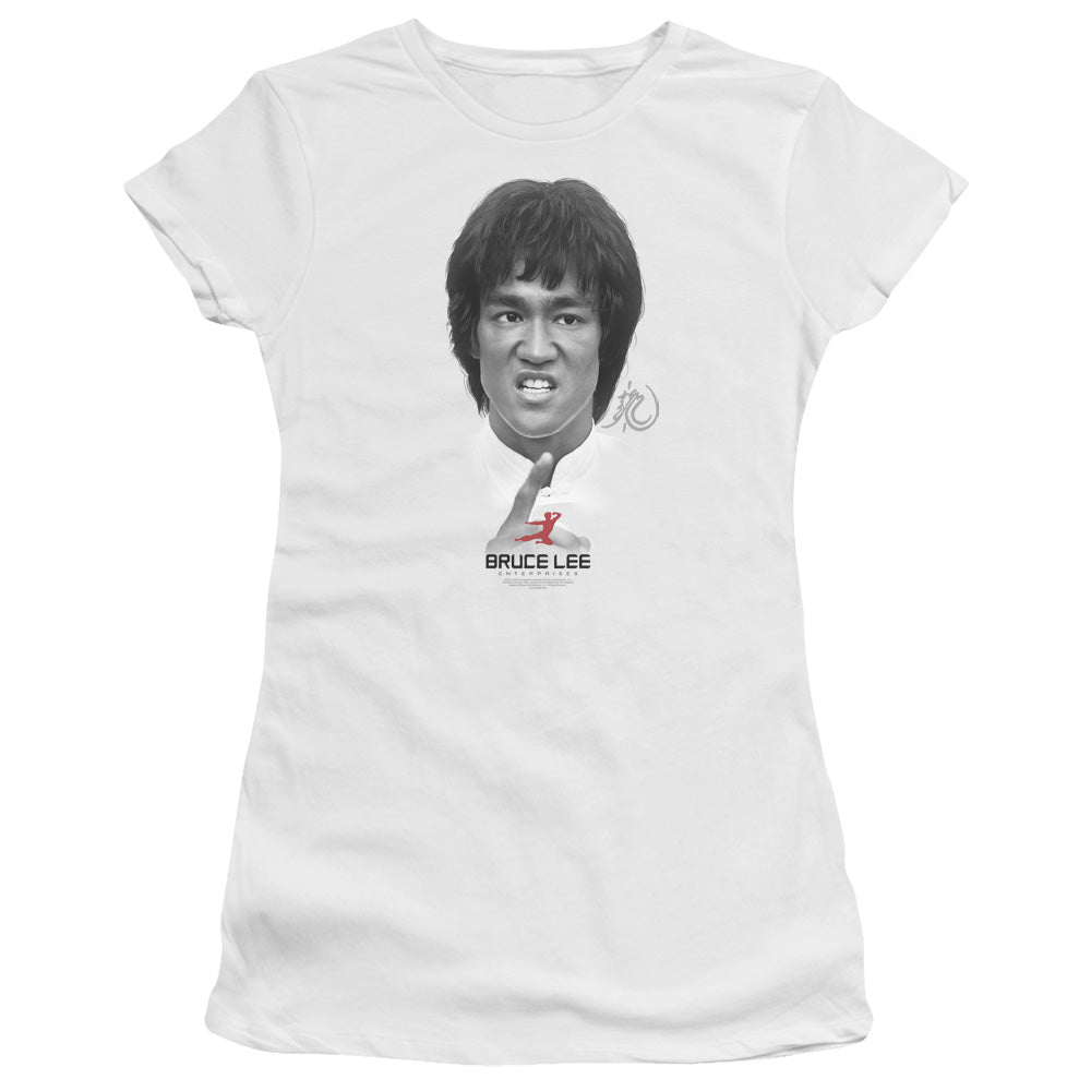 Bruce Lee - Self Help - Short Sleeve Junior Sheer - White T-shirt