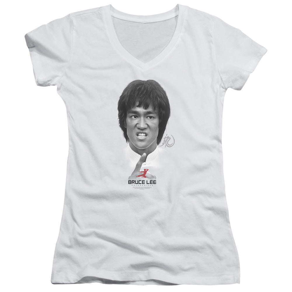 Bruce Lee - Self Help - Junior V-neck - White