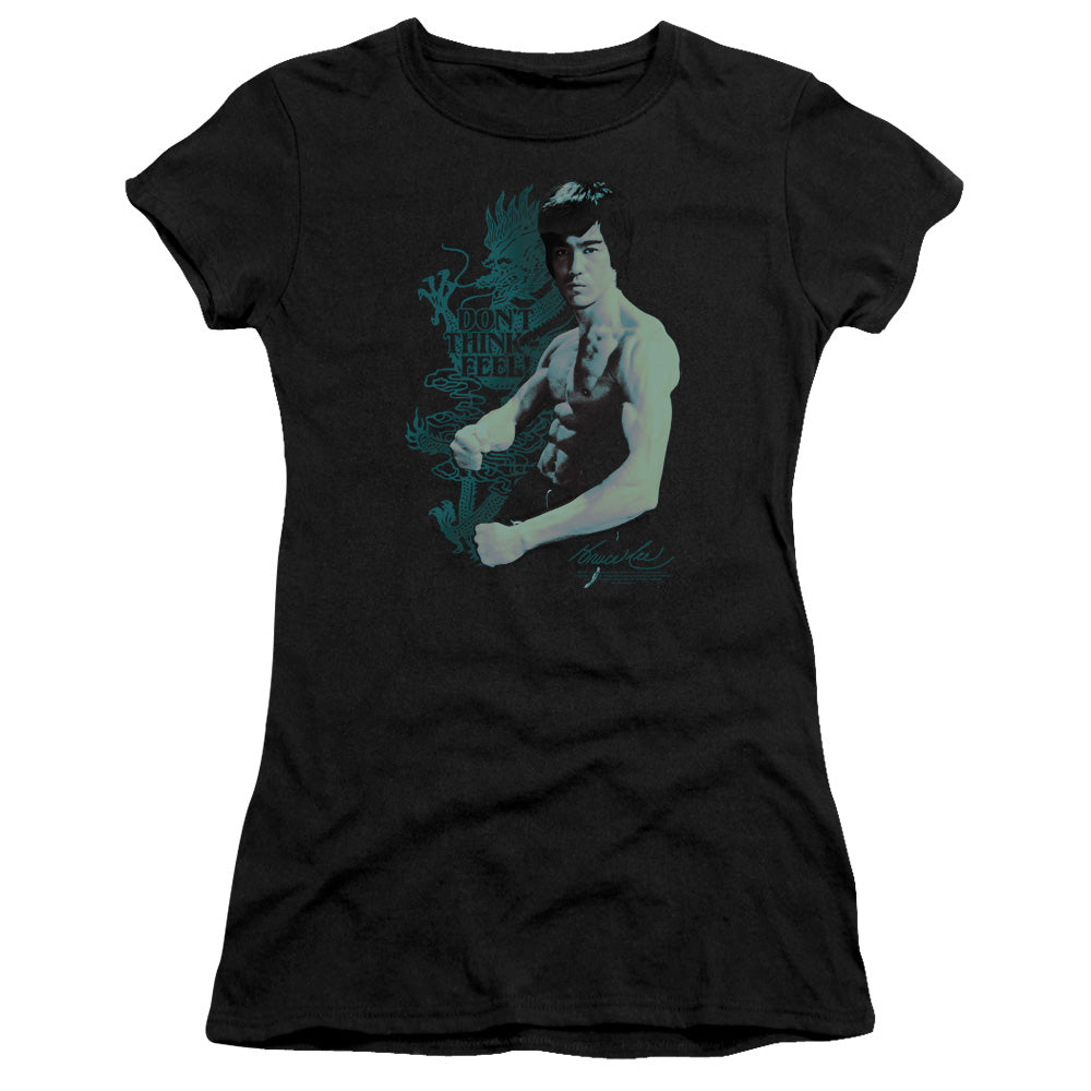 Bruce Lee - Feel - Short Sleeve Junior Sheer - Black T-shirt