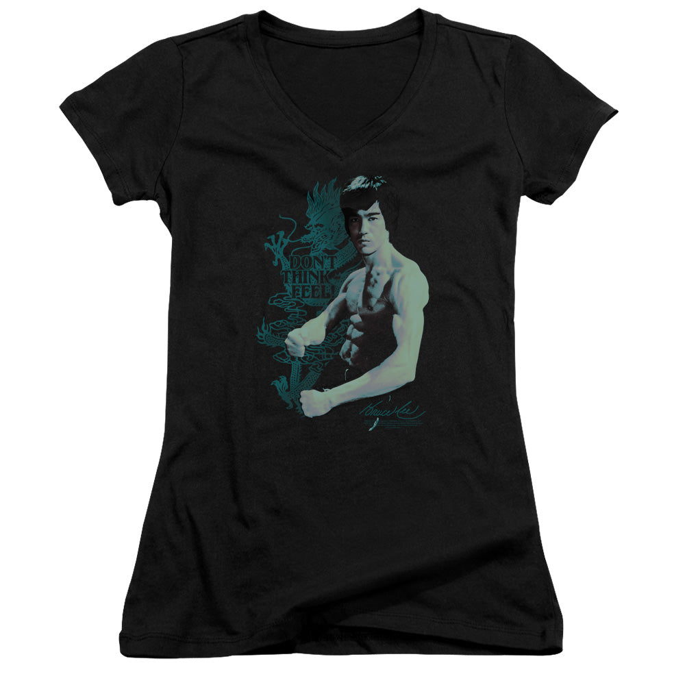 Bruce Lee - Feel - Junior V-neck - Black