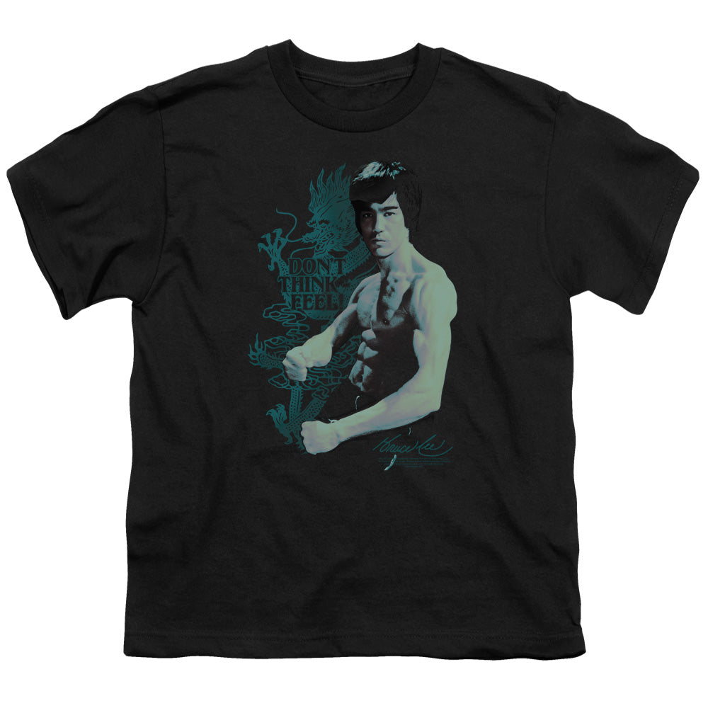 Bruce Lee - Feel - Short Sleeve Youth 18/1 - Black T-shirt