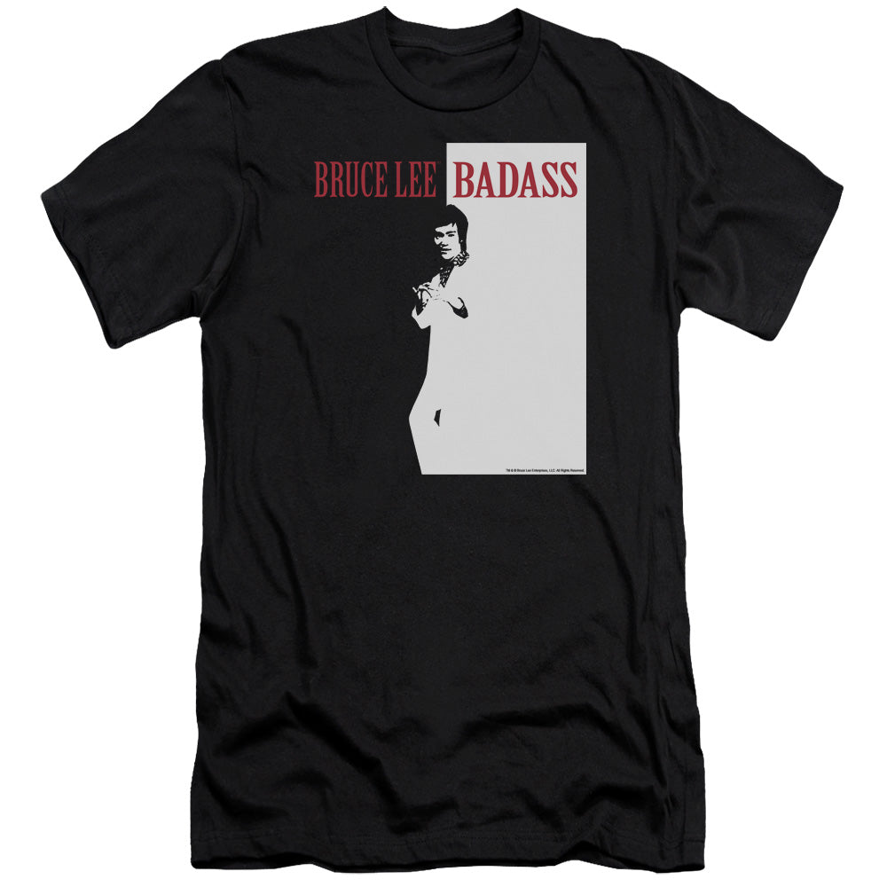 Bruce Lee - Badass-premuim Canvas Adult Slim Fit 30/1 - Black