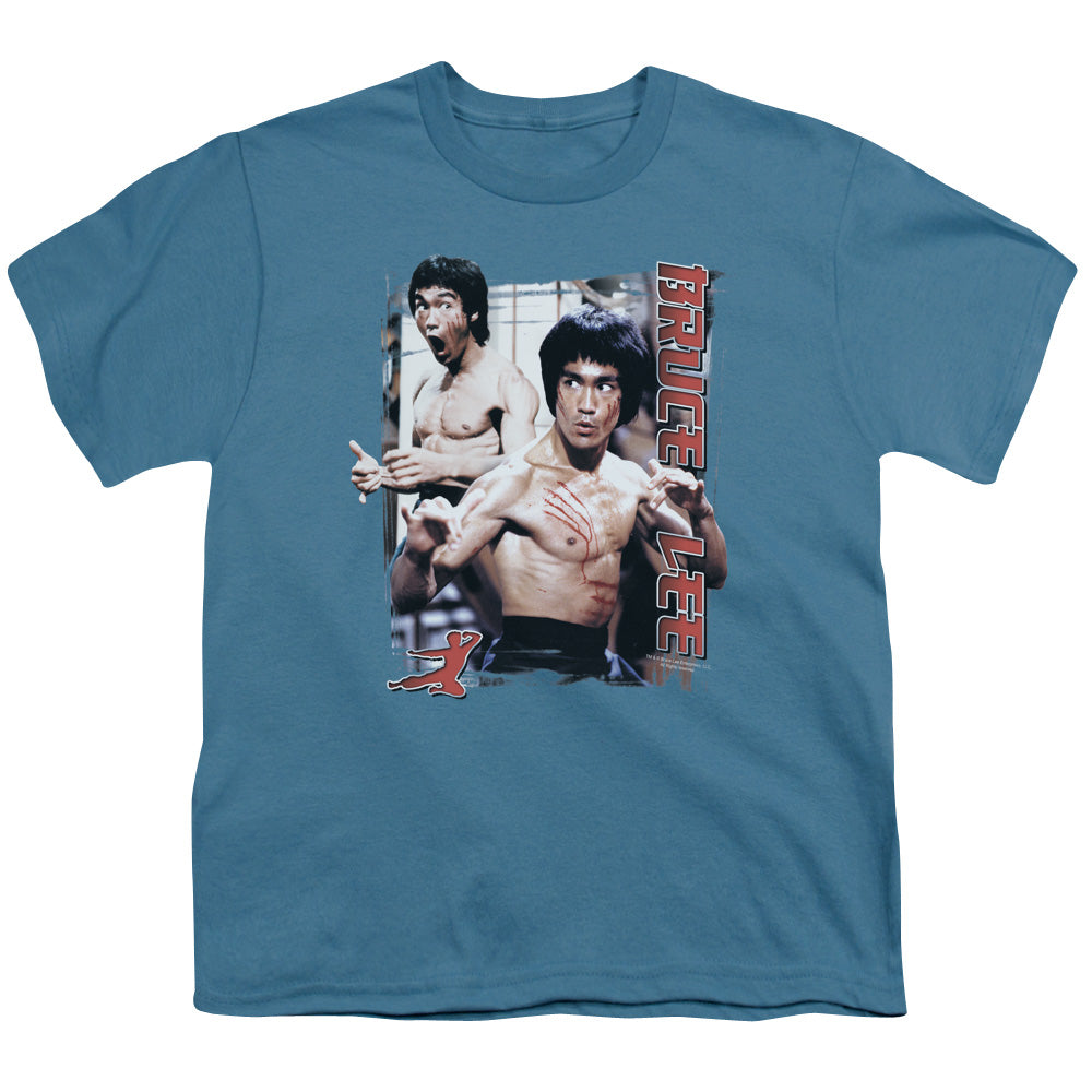 Bruce Lee - Enter - Short Sleeve Youth 18/1 - Slate T-shirt
