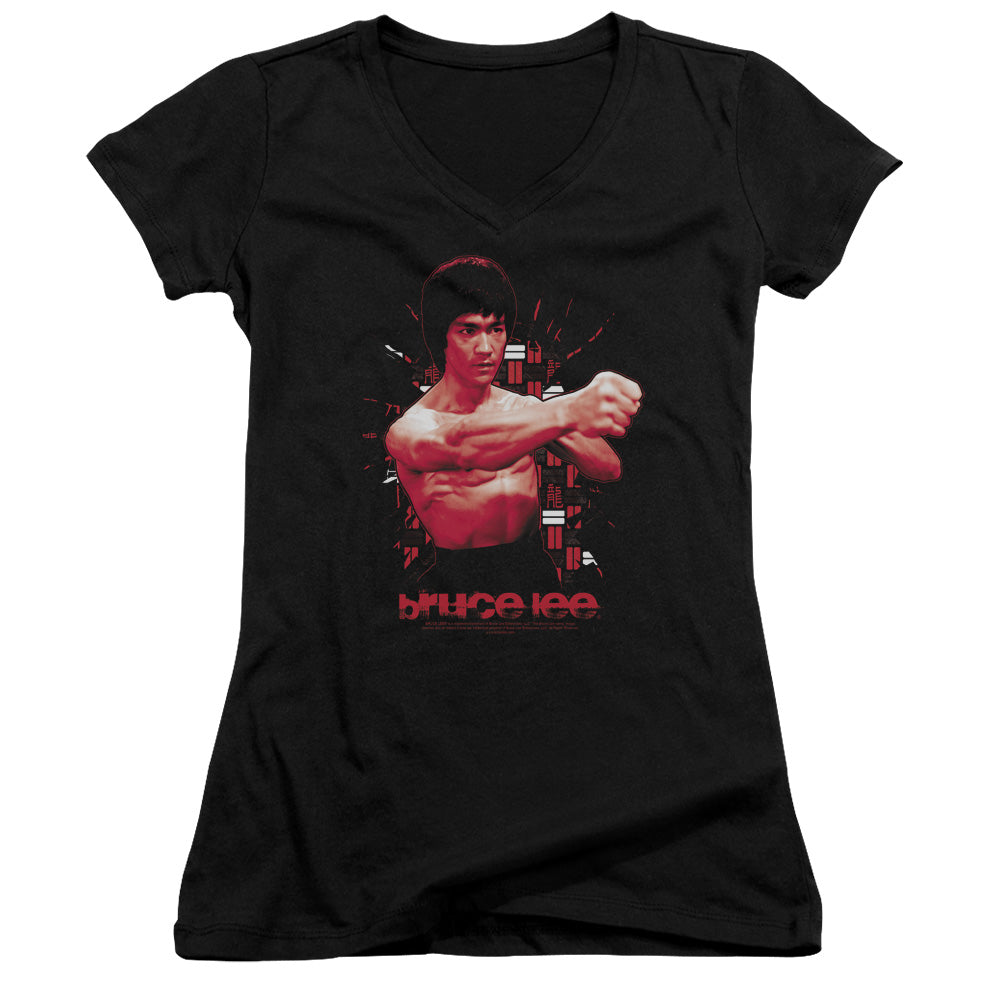 Bruce Lee - The Shattering Fist - Junior V-neck - Black