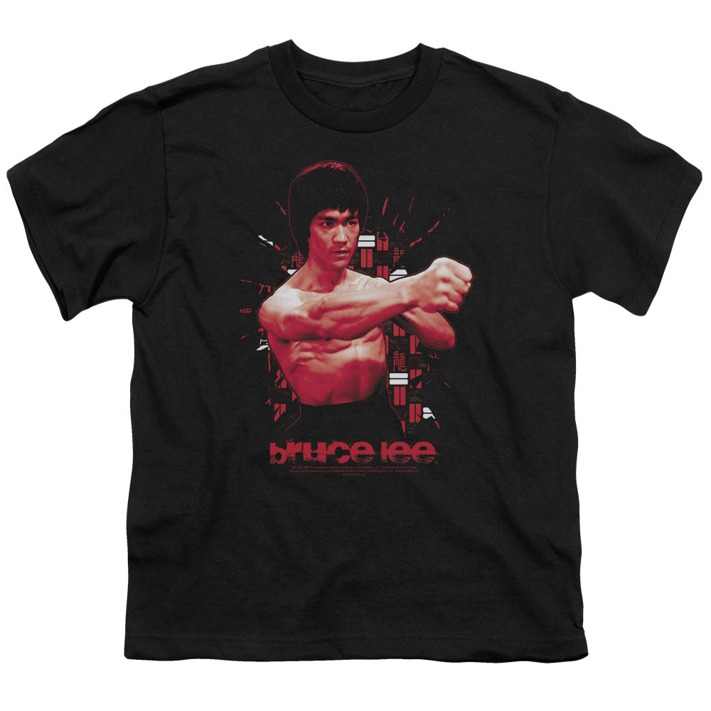 Bruce Lee - The Shattering Fist - Short Sleeve Youth 18/1 - Black T-shirt