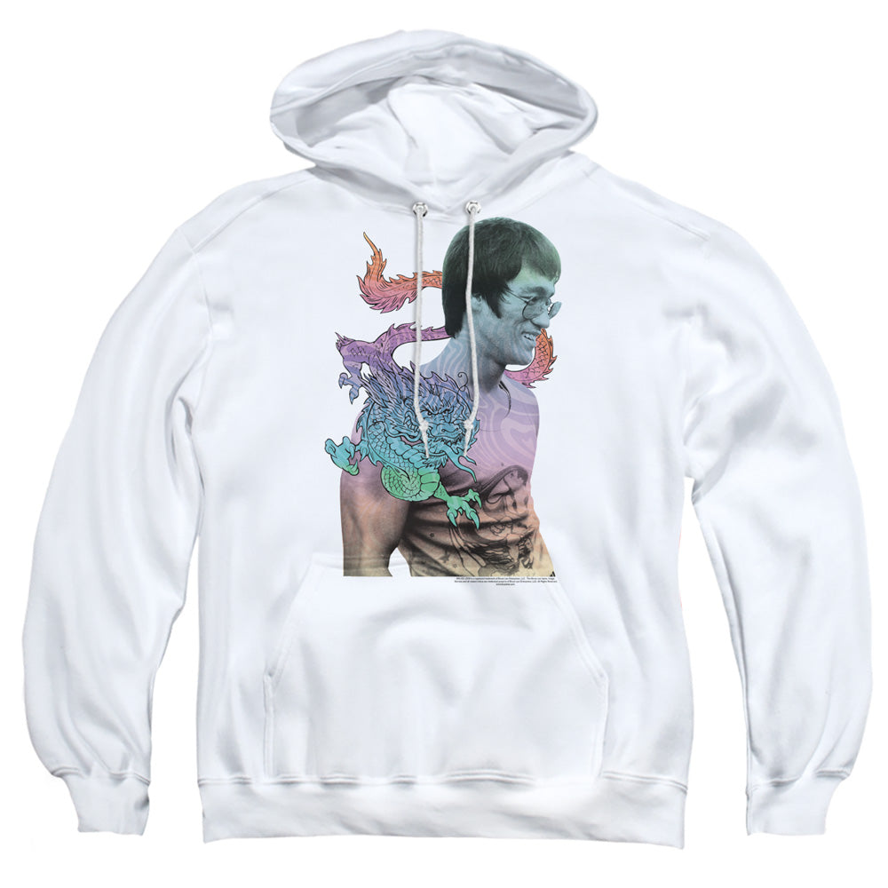 Bruce Lee - A Little Bruce - Adult Pull-over Hoodie - White