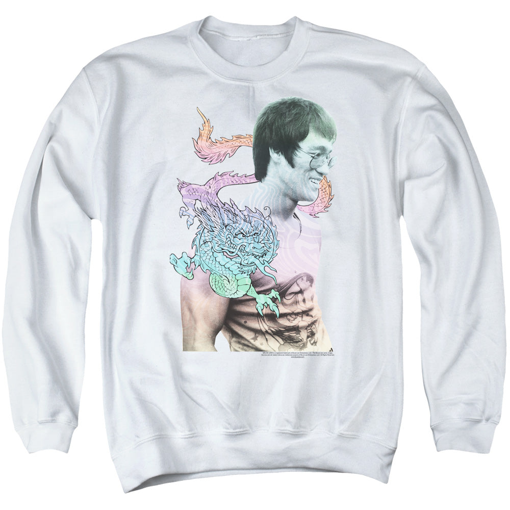 Bruce Lee - A Little Bruce - Adult Crewneck Sweatshirt - White