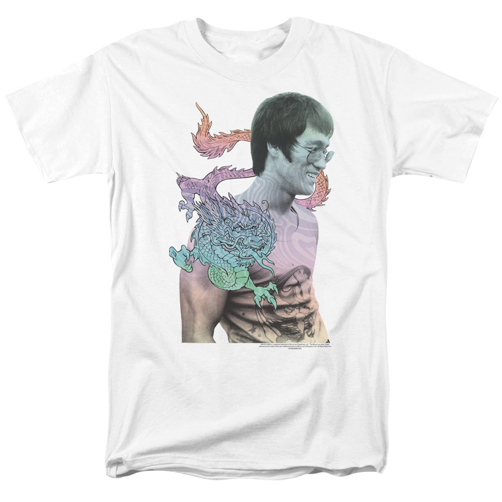 Bruce Lee - A Little Bruce - Short Sleeve Adult 18/1 - White T-shirt