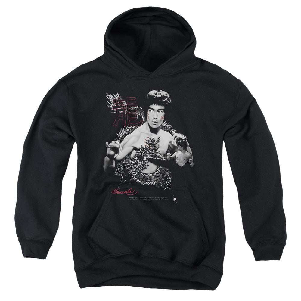Bruce Lee - The Dragon - Youth Pull-over Hoodie - Black