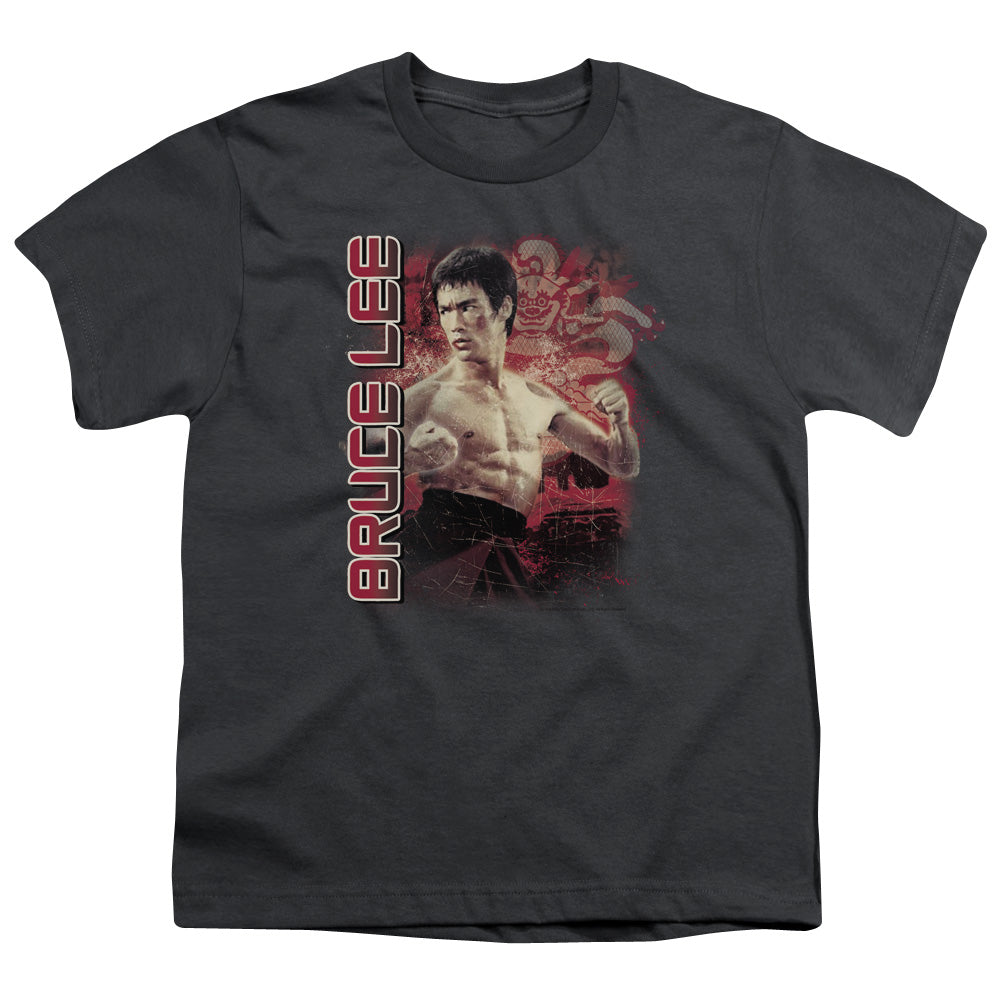 Bruce Lee - Fury - Short Sleeve Youth 18/1 - Charcoal T-shirt