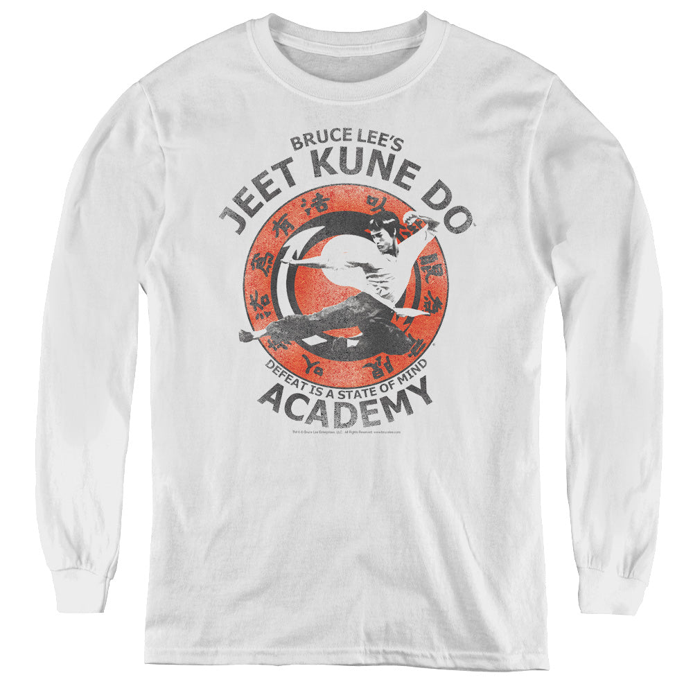 Bruce Lee - Jeet Kune - Youth Long Sleeve Tee - White