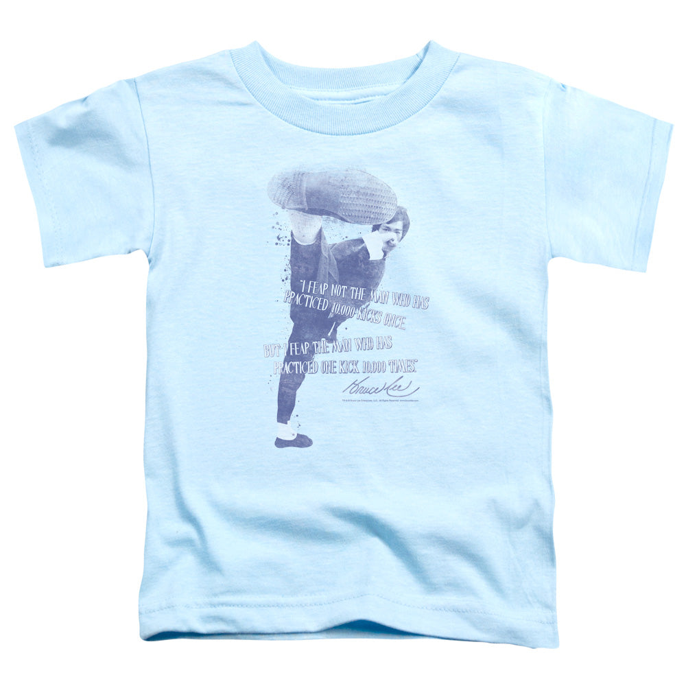 Bruce Lee - 10,000 Kicks - Short Sleeve Toddler Tee - Light Blue T-shirt