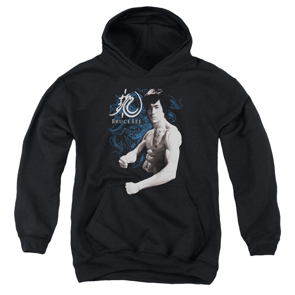 Bruce Lee - Dragon Stance - Youth Pull-over Hoodie - Black
