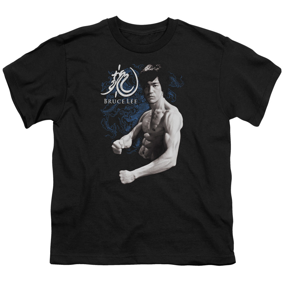 Bruce Lee - Dragon Stance - Short Sleeve Youth 18/1 - Black T-shirt