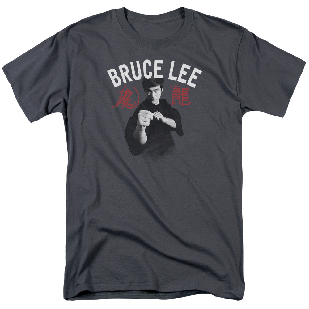 Bruce Lee - Ready - Short Sleeve Adult 18/1 - Charcoal T-shirt