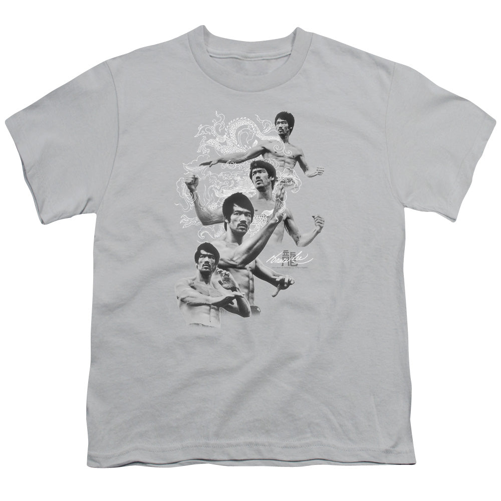 Bruce Lee - In Motion - Short Sleeve Youth 18/1 - Silver T-shirt