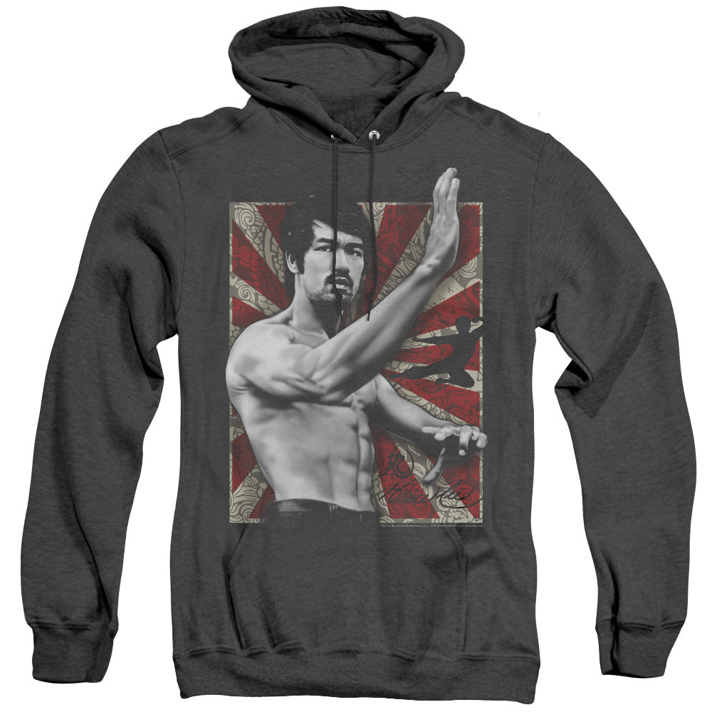 Bruce Lee - Concentrate - Adult Heather Hoodie - Black