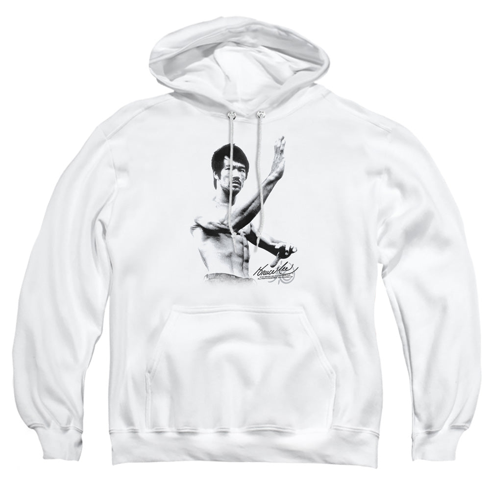 Bruce Lee - Serenity - Adult Pull-over Hoodie - White