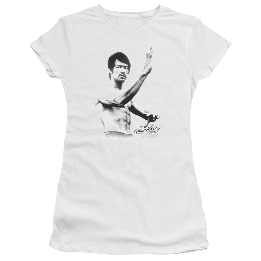 Bruce Lee - Serenity - Short Sleeve Junior Sheer - White T-shirt