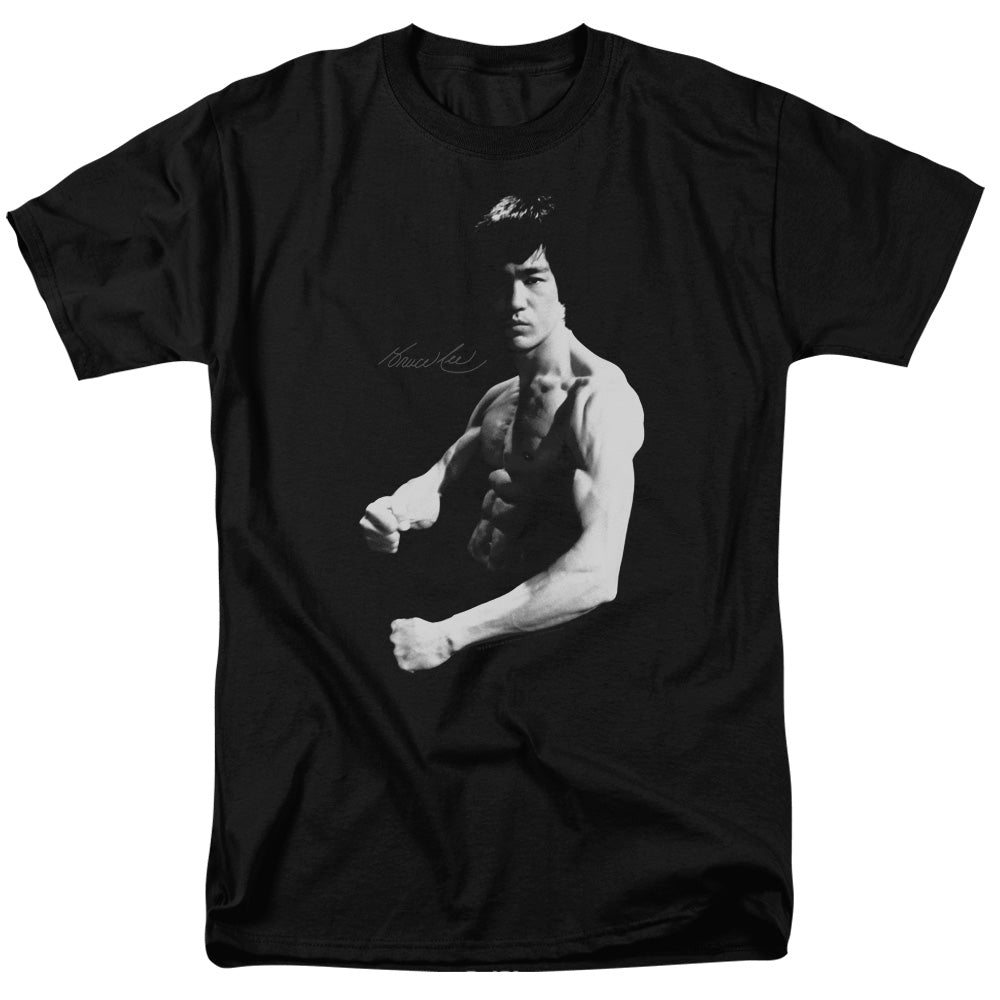Bruce Lee - Stance - Short Sleeve Adult 18/1 - Black T-shirt