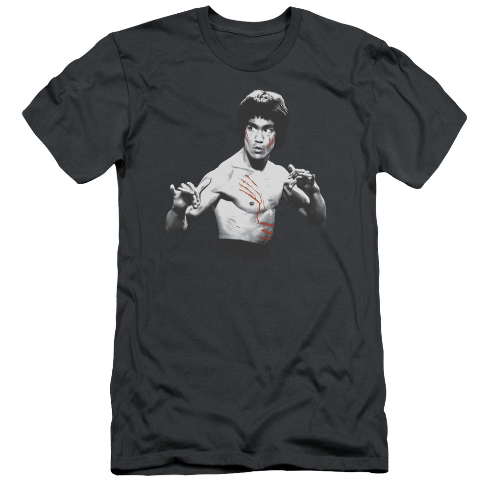 Bruce Lee - Final Confrontation - Short Sleeve Adult 30/1 - Charcoal T-shirt
