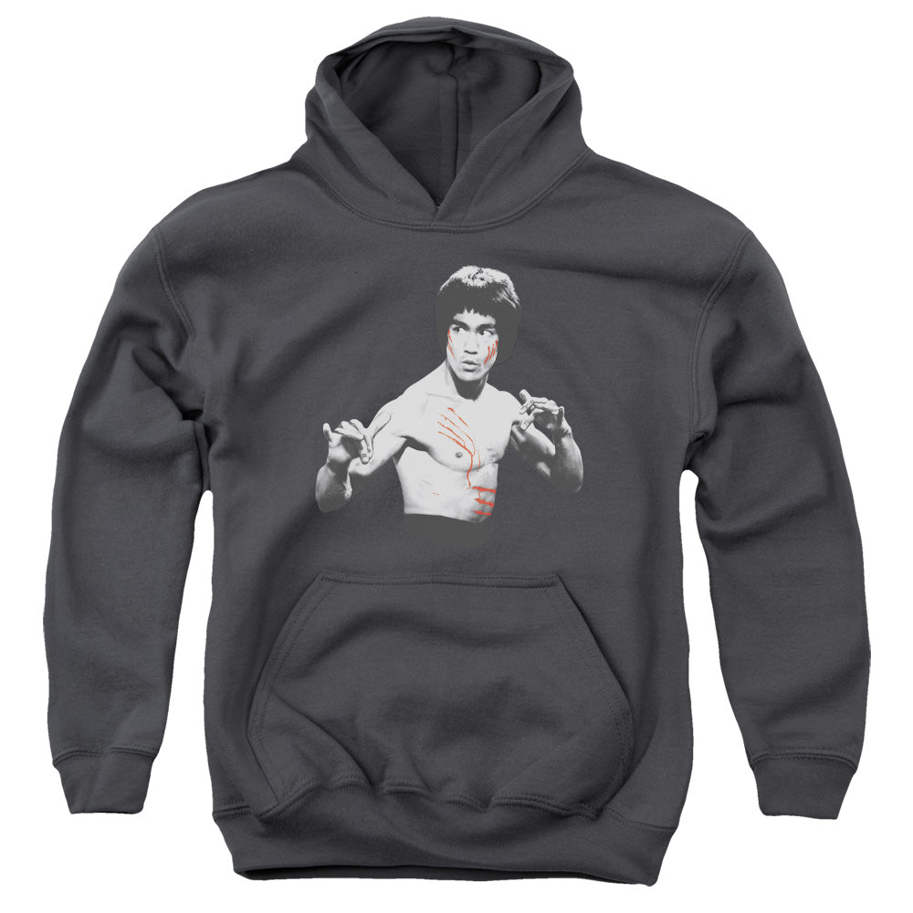 Bruce Lee - Final Confrontation - Youth Pull-over Hoodie - Charcoal