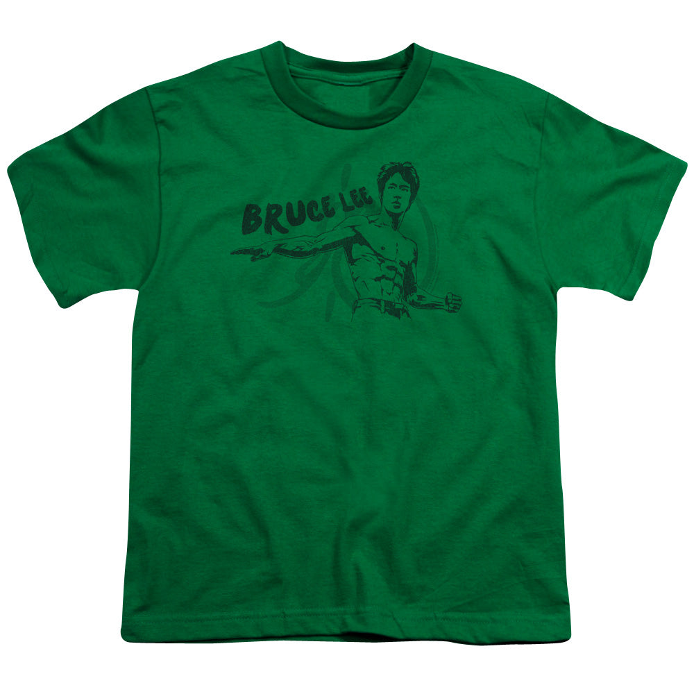 Bruce Lee - Brush Lee - Short Sleeve Youth 18/1 - Kelly Green T-shirt