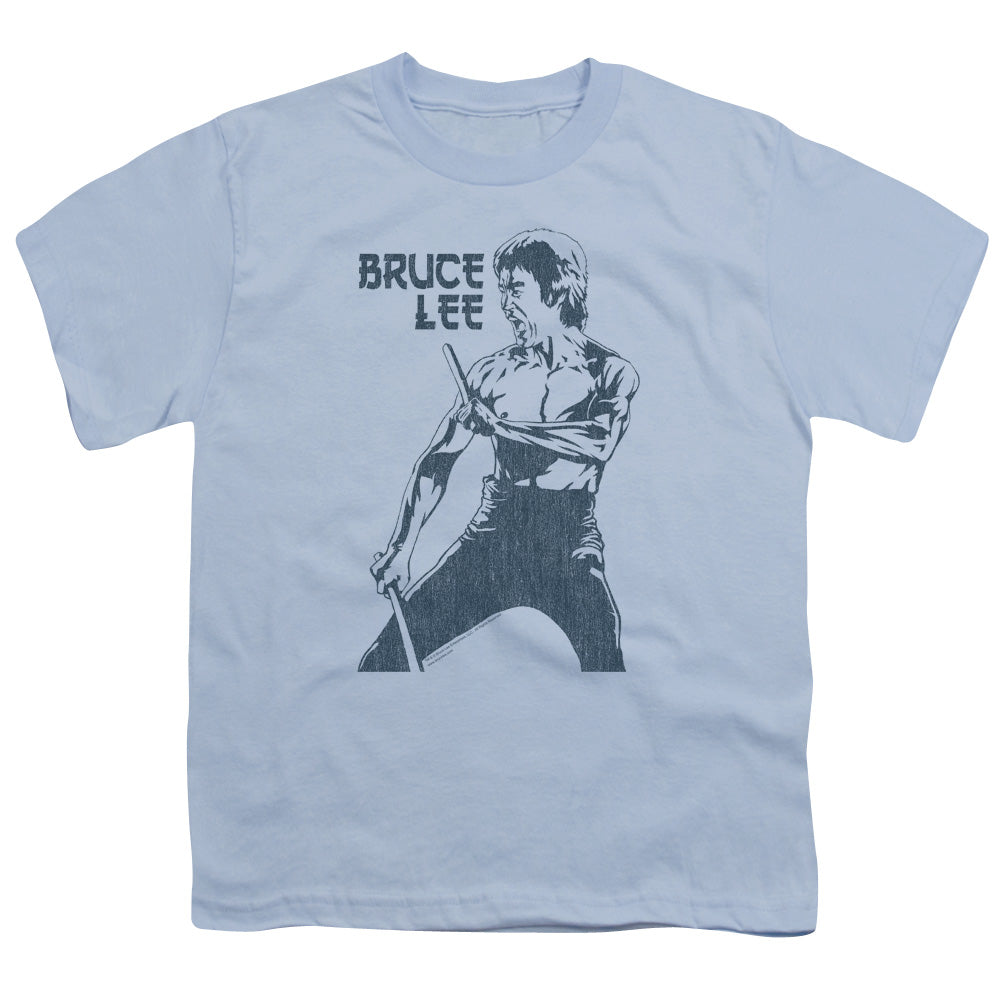 Bruce Lee - Fighter - Short Sleeve Youth 18/1 - Light Blue T-shirt