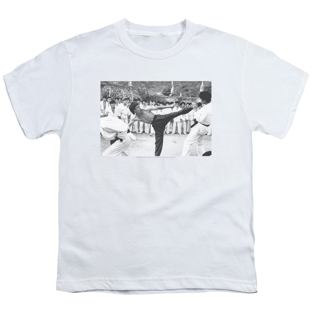BRUCE LEE KICK TO THE HEAD - S/S YOUTH 18/1 - WHITE T-Shirt