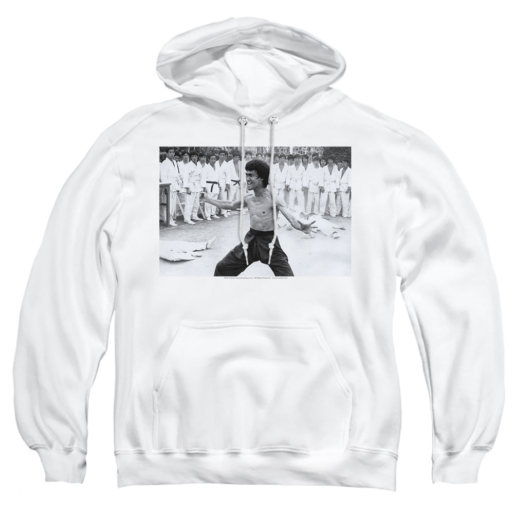 Bruce Lee - Triumphant - Adult Pull-over Hoodie - White