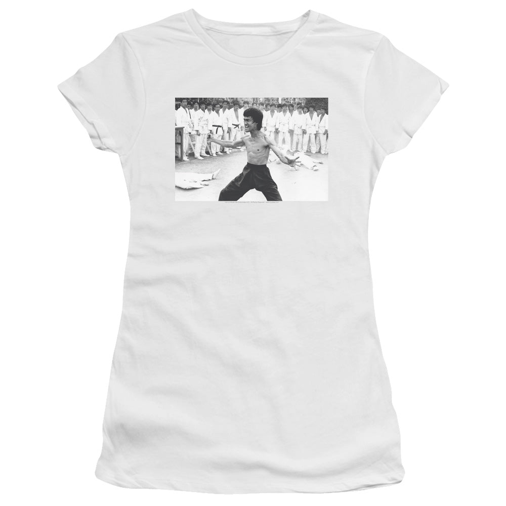 Bruce Lee - Triumphant - Short Sleeve Junior Sheer - White T-shirt