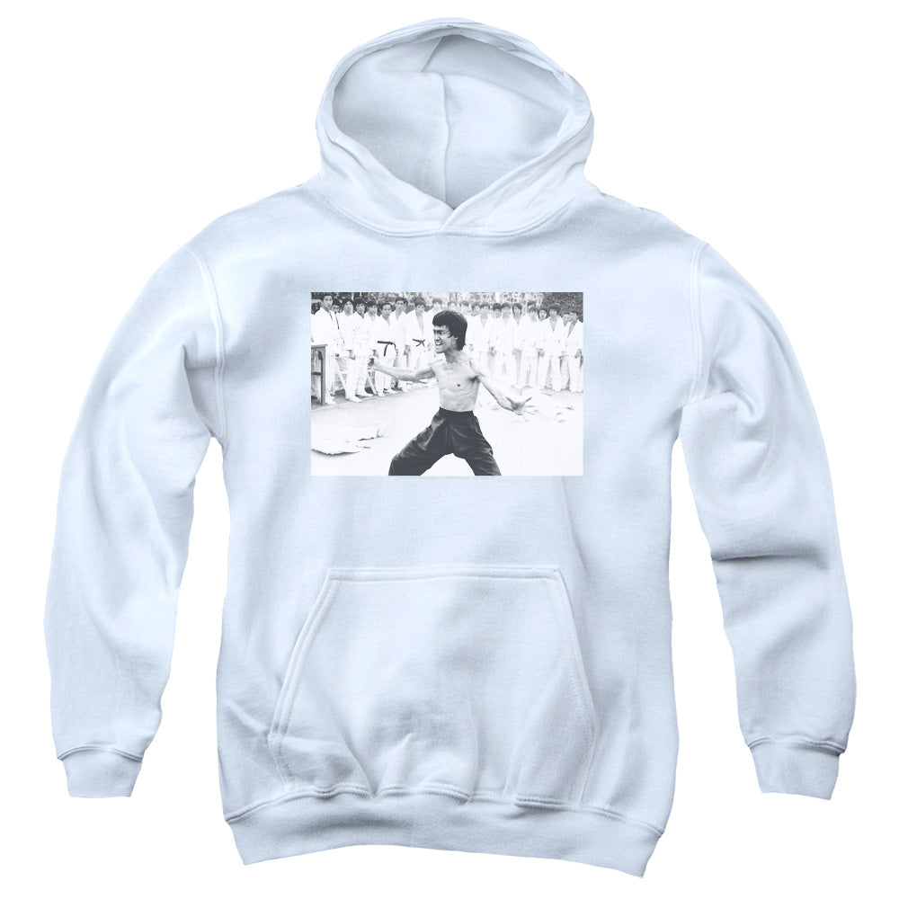 Bruce Lee - Triumphant - Youth Pull-over Hoodie - White