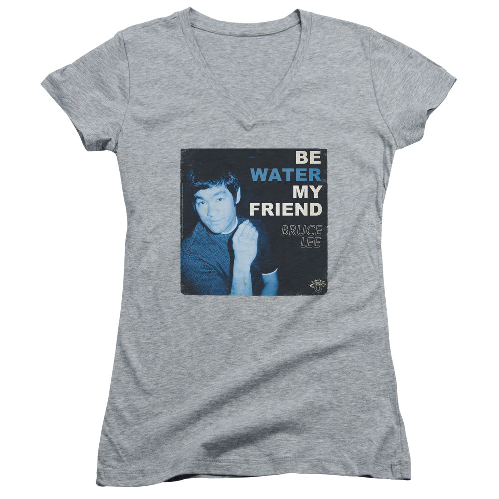 Bruce Lee - Water-junior V-neck - Athletic Heather