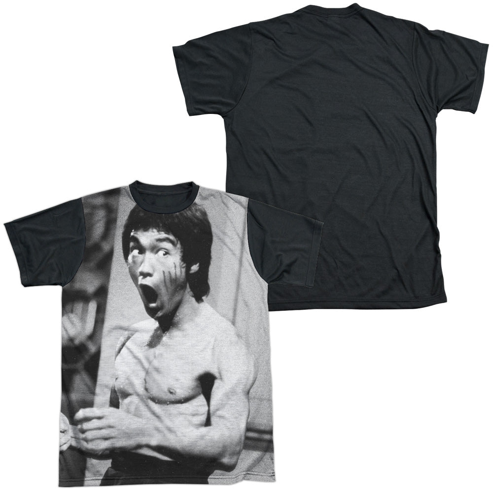 Bruce Lee - Classic Lee - Short Sleeve Adult White Front Black Back - White T-shirt