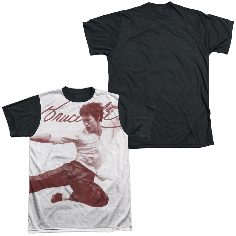 Bruce Lee - Expectations - Short Sleeve Adult White Front Black Back - White T-shirt