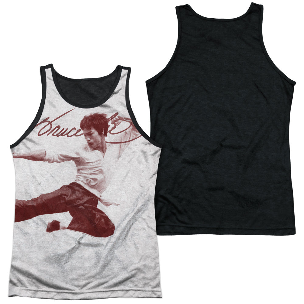 Bruce Lee - Expectations - Adult Poly Tank Top Black Back - White