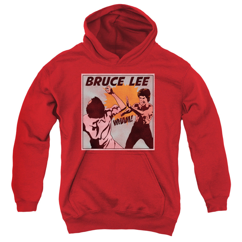 Bruce Lee - Comic Panel - Youth Pull-over Hoodie - Red