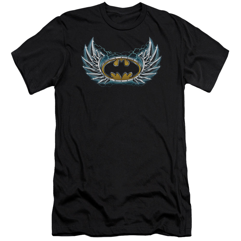 Batman - Steel Wings Logo-premuim Canvas Adult Slim Fit 30/1 - Black