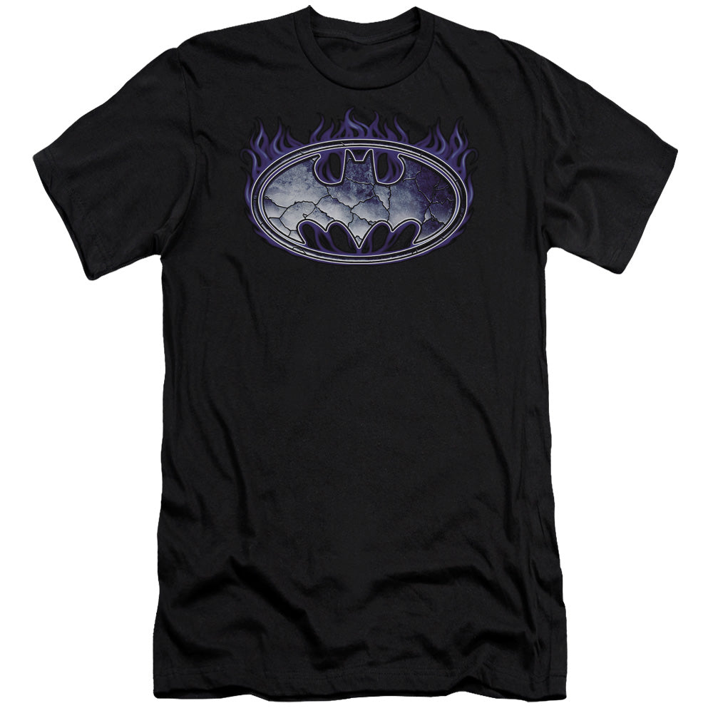 Batman - Cracked Shield-premuim Canvas Adult Slim Fit 30/1 - Black