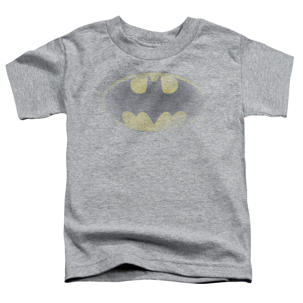 Batman - Faded Logo - Short Sleeve Toddler Tee - Athletic Heather T-shirt