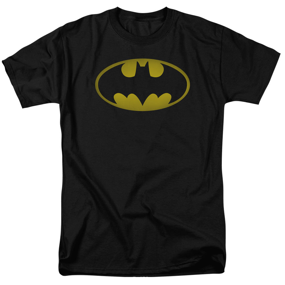 Batman - Washed Bat Logo - Short Sleeve Adult 18/1 - Black T-shirt