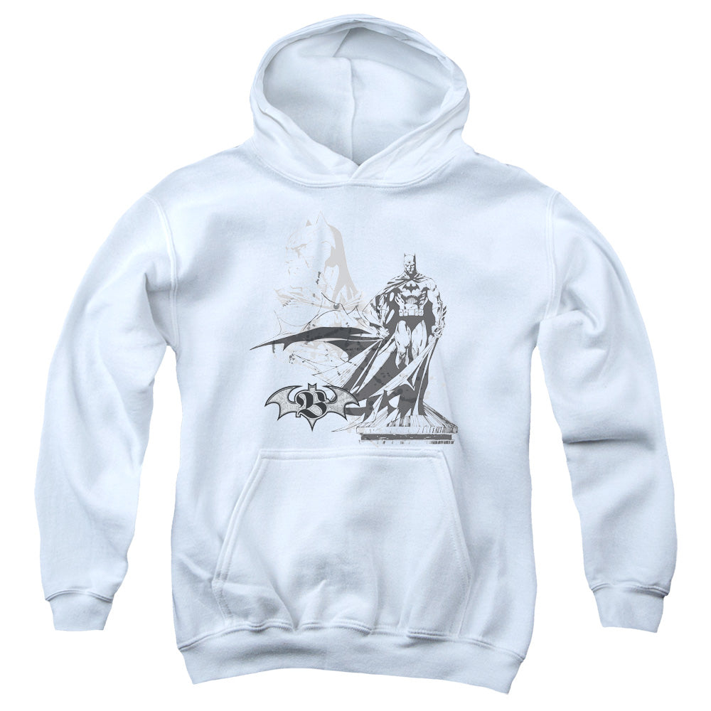 Batman Overseer-youth Pull-over Hoodie - White