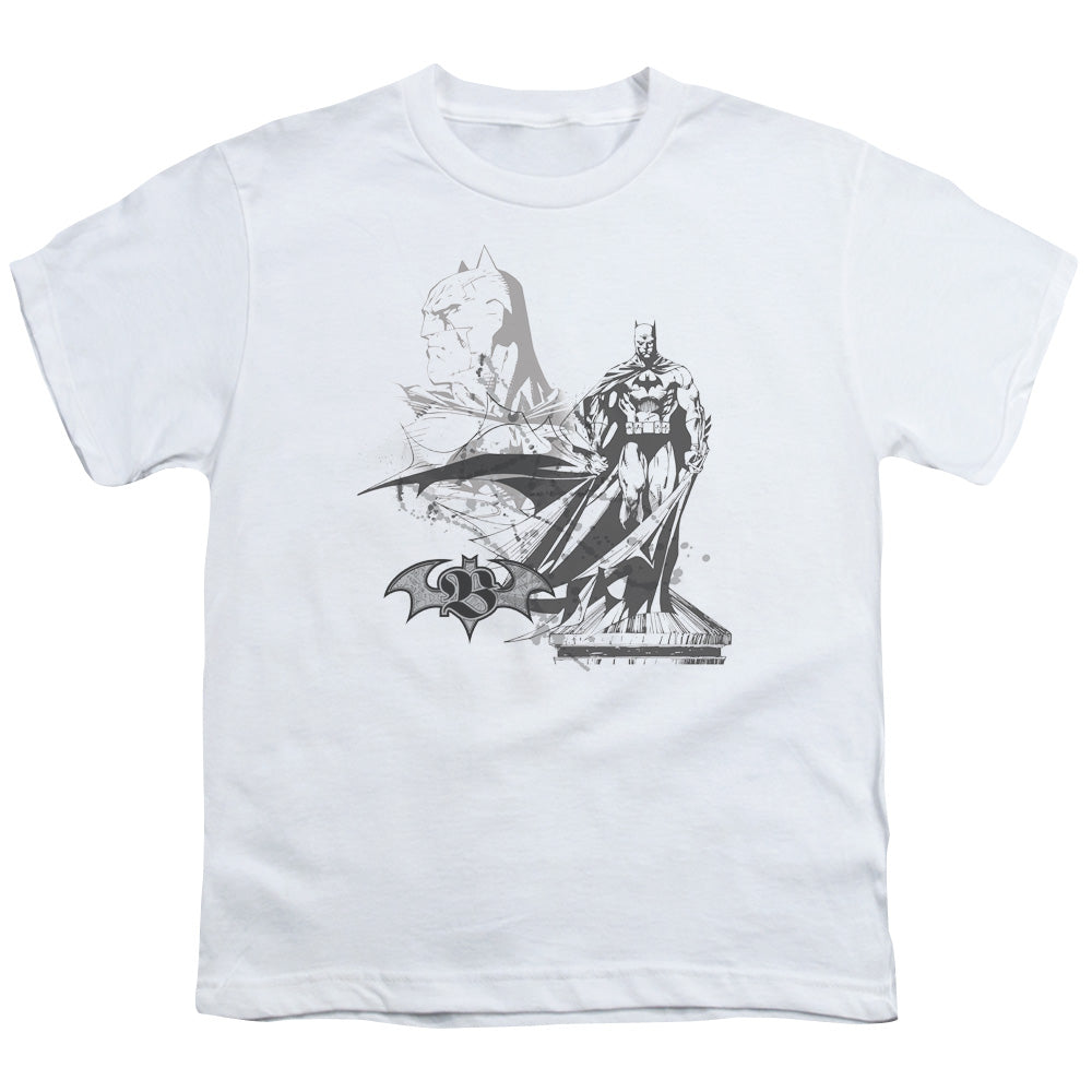 Batman - Overseer - Short Sleeve Youth 18/1 - White T-shirt