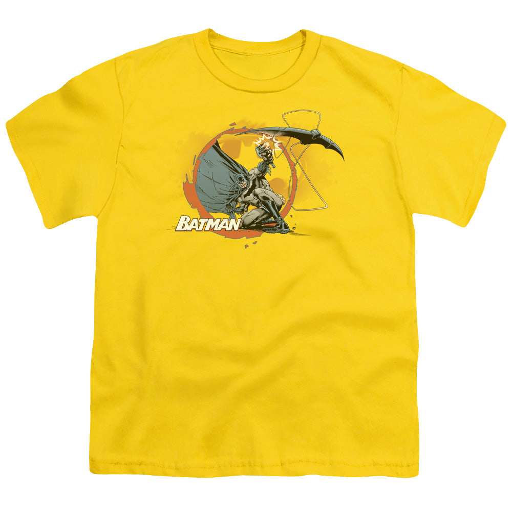 Batman - Batarang Shot - Short Sleeve Youth 18/1 - Yellow T-shirt