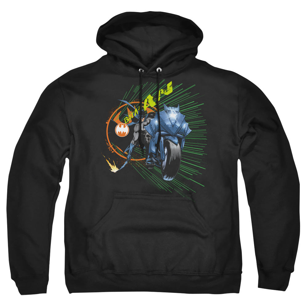 Batman - Batcycle - Adult Pull-over Hoodie - Black