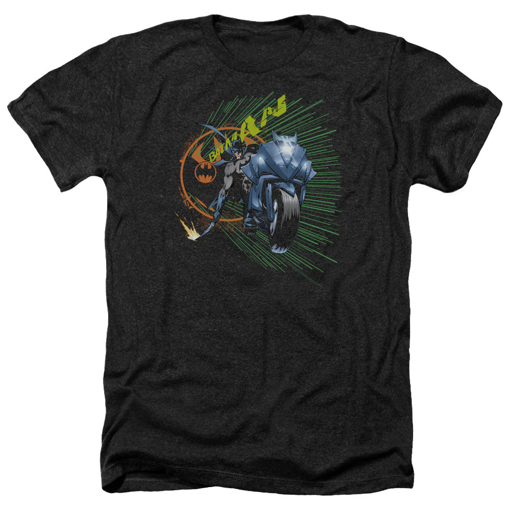 Batman - Batcycle - Adult Heather-black