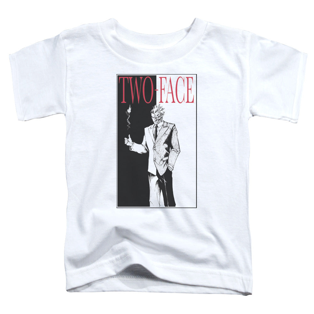 Batman - Two Face - Short Sleeve Toddler Tee - White T-shirt